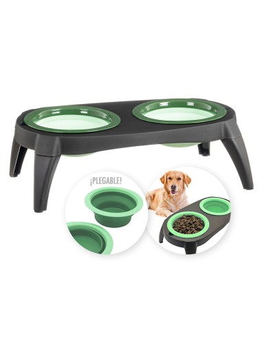 Comedero mascotas bols silicona 39 x 21 x 13 cm