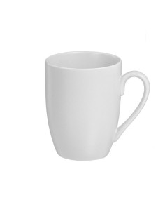 Juego de 6 tazas porcelana mate 350 ml blanco kozina