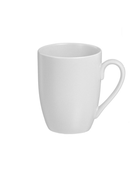 Juego de 6 tazas porcelana mate 350 ml blanco kozina