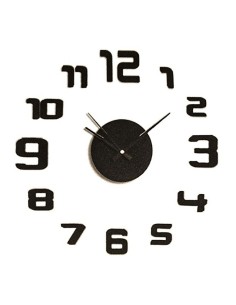 Reloj adhesivo negro ø35 cm caison