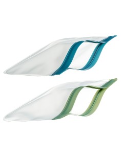 Bolsas reutilizables herméticas zip, 2 uds, 2 colores surtidos, 23 x21 cm