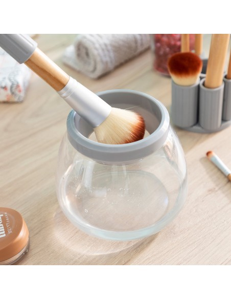 Limpiador y secador automático de brochas de maquillaje