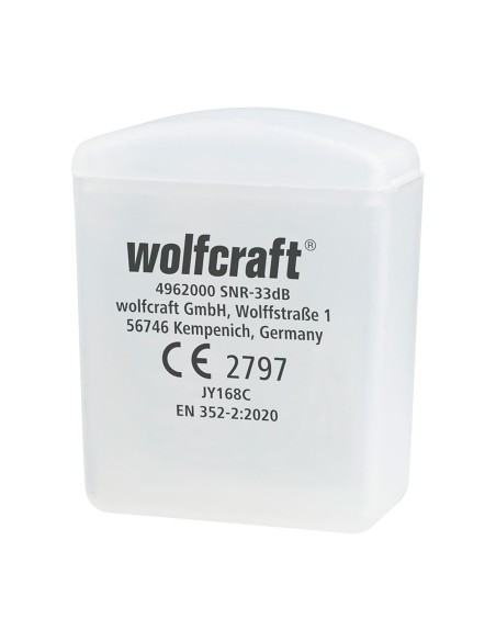 1 par de tapones con cordón y estuche (ce) 4962000 wolfcraft
