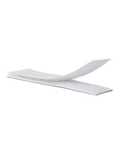 Tira adhesiva de cierre de gancho y bucle 2 x 10cm. blanco, 2143-2, inofix