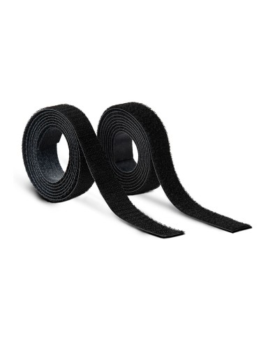 Rollo adhesivo térmico de cierre de gancho y bucle 20mm x 1,5m. negro, 2145-3, inofix