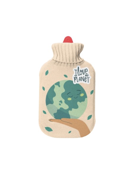 Bolsa de agua caliente. modelo cuidar el planeta, 2l.