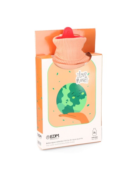 Bolsa de agua caliente. modelo cuidar el planeta, 2l.