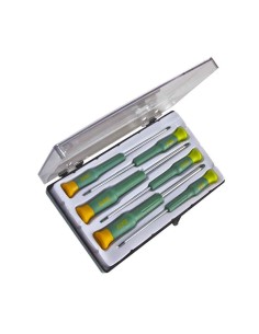 Destornilladores de precision 3ph 3 planos, 6 piezas