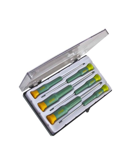 Destornilladores de precision 3ph 3 planos, 6 piezas