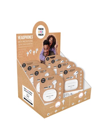 Expositor auriculares inalambricos siux 8 und. tech one tech