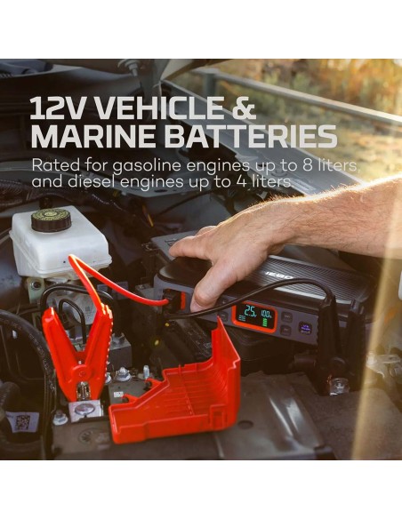 Arrancador + compresor de aire assist air jump starter. nebo