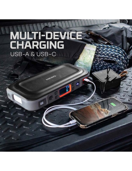 Arrancador + compresor de aire assist air jump starter. nebo