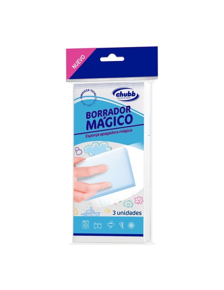 Borrador magico 10 x 7 x 3 cm bolsa 3 uds