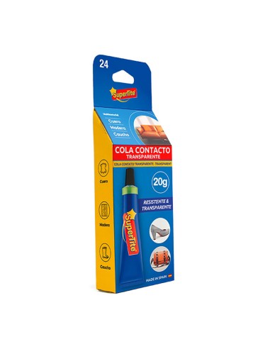Adhesivo contacto transparente blister 20 ml