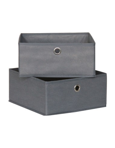 Lote de 2 cajas ordenación 28 x 28 x 13 cm