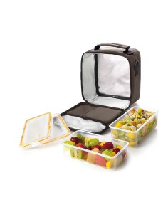 Porta alimentos + 2 tapers peach, 753455 ibili 2