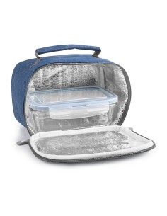 Porta alimentos + taper azul, 753401a. ibili