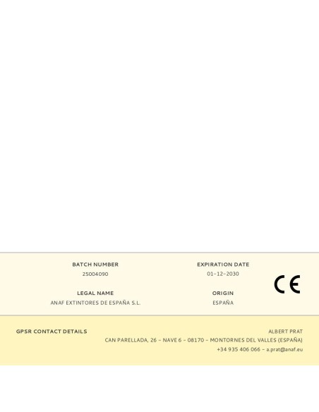 Extintor polvo 1kg fuegos abc anaf group