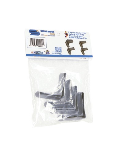 Bolsa 4 und. pies p/40 gris. simon rack