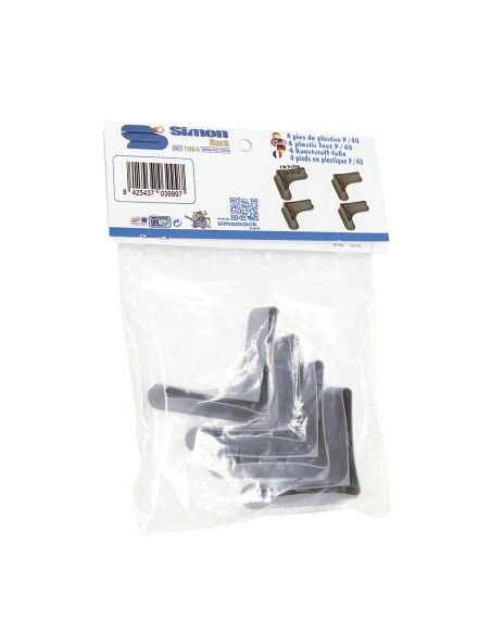 Bolsa 4 und. pies p/40 gris. simon rack