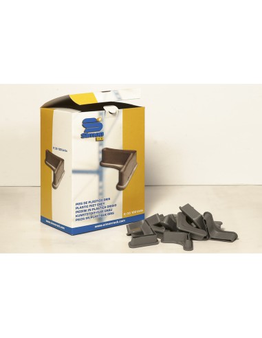 Caja 100 und. pies p/40 gris. simon rack