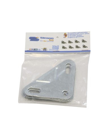 Bolsa 8 und. escuadras galvanizadas. simon rack