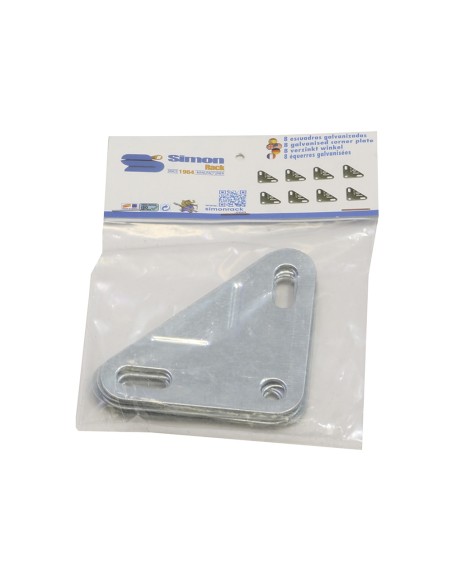 Bolsa 8 und. escuadras galvanizadas. simon rack