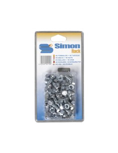Blister 40 tornillos + 40 tuercas m8x15. simon rack 2