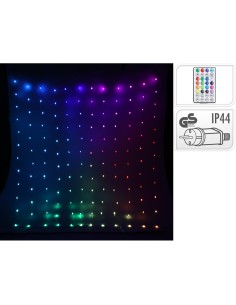 Cortina de leds, rgb, 400led, 220v, con mando a distancia.