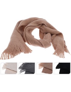 Bufanda de punto, colores variados, 180 cm