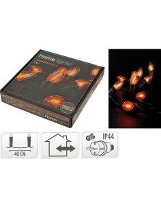 Guirnalda efecto llama, ip44, 10 led, 220v, 510 cm
