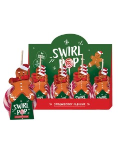 Piruleta espiral sabor fresa, sin gluten. 90gr.