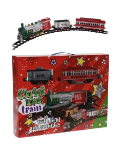 Tren de navidad, con luces y sonido.