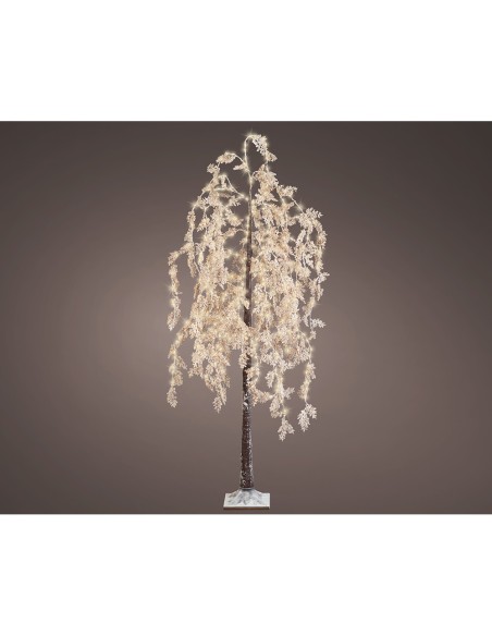 Árbol microled sauce nevado, ø80cm x 210cm blanco cálido