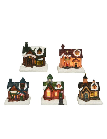 Casita navideña led, 5 modelos