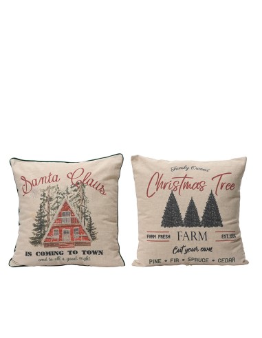 Cojín con estampado navideño, 2 modelos, 45 x 10 x 45 cm