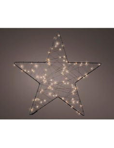 Estrella de malla micro led, ø38 cm.