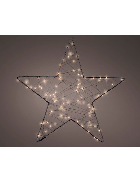 Estrella de malla micro led, ø38 cm.