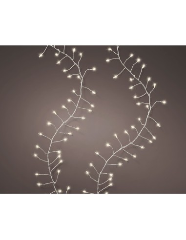 Guirnalda microleds parpadeante, 480 leds, blanco cálido.