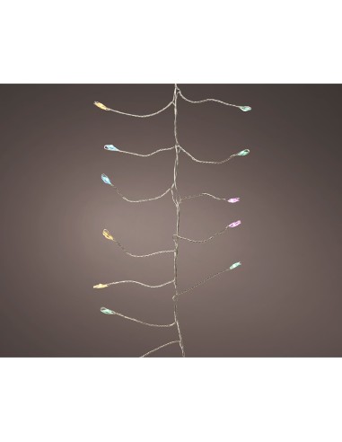 Guirnalda microleds parpadeante, 480 leds, multicolor suave