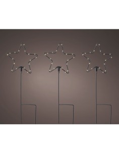 Luz decorativa estacas estrellas microled, ø15 x 42,5 cm