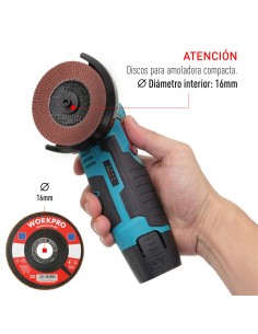 Disco láminas plano ø100x16mm 60 g. workpro