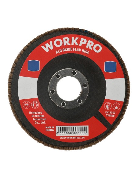 Disco láminas plano ø100x16mm 80 g. workpro