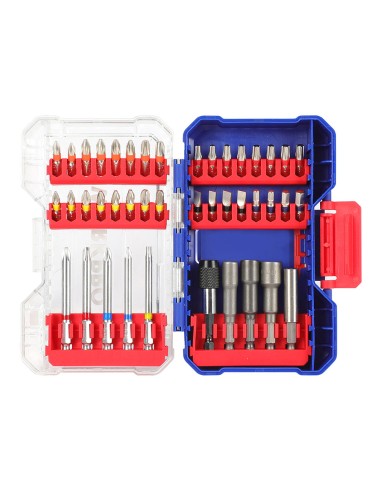 Puntas y vasos, juego 42 piezas. workpro