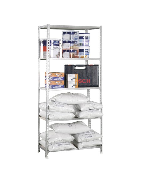 Estantería madera 167.4x71x31cm 5b galva/madera 75kg simon rack