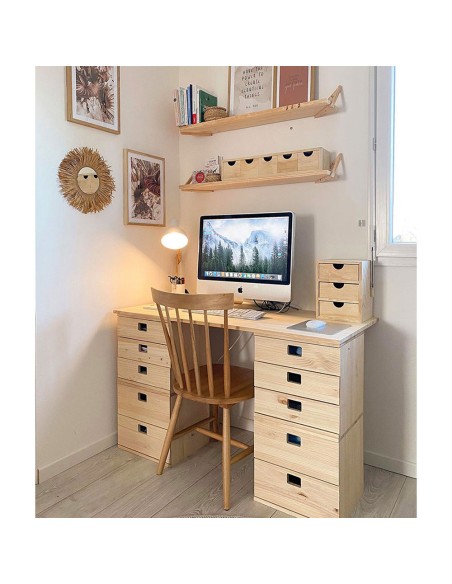 Tablero madera maciza de pino, 120x60x1,8cm astigarraga