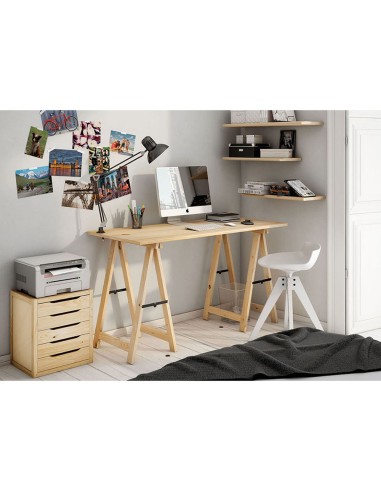 Tablero madera maciza de pino, 120x60x1,8cm...