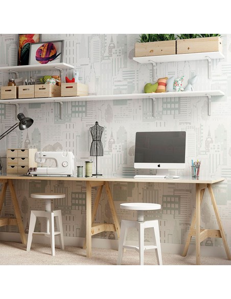 Tablero madera maciza de pino, 120x60x1,8cm astigarraga