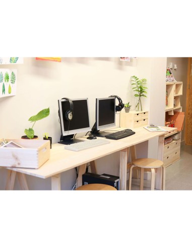 Tablero madera maciza de pino, 120x60x1,8cm...