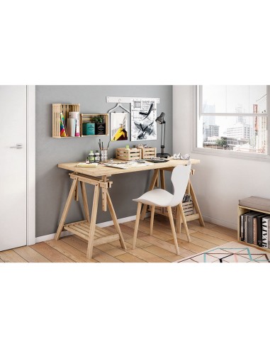 Tablero madera maciza de pino, 140x70x3cm...